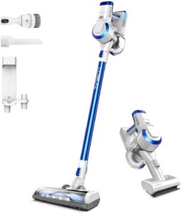 tineco a10 hero cordless stick/handheld vacuum cleaner with wall mount, super lightweight with powerful suction for carpet, hard floor & pet - space blue