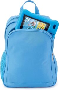 amazon exclusive kids backpack, blue (compatible with kids fire 7"-8" tablet and kindle kids edition)