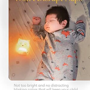 SomeShine Kids Night Light, Rechargeable Glowing Cute Kawaii Lamp Nightlights for Baby Room and Toddler, Portable Animal Lights Auto On Off, Fox Baby Stuff, Children Cute Gifts