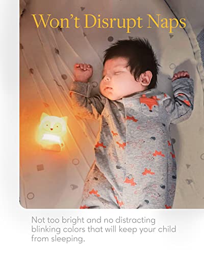 SomeShine Kids Night Light, Rechargeable Glowing Cute Kawaii Lamp Nightlights for Baby Room and Toddler, Portable Animal Lights Auto On Off, Fox Baby Stuff, Children Cute Gifts