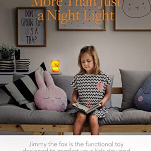 SomeShine Kids Night Light, Rechargeable Glowing Cute Kawaii Lamp Nightlights for Baby Room and Toddler, Portable Animal Lights Auto On Off, Fox Baby Stuff, Children Cute Gifts