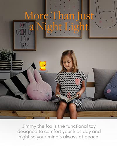 SomeShine Kids Night Light, Rechargeable Glowing Cute Kawaii Lamp Nightlights for Baby Room and Toddler, Portable Animal Lights Auto On Off, Fox Baby Stuff, Children Cute Gifts