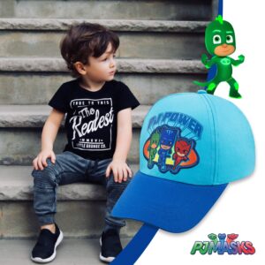 PJ Masks Catboy, Gekko and Owlette Toddler Baseball Cap (2-4T, Light-Blue)