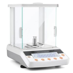 Bonvoisin Digital Analytical Balance 0.1mg High Precision Lab Scale CE Certificated Electronic Balance 0.0001g Scientific Laboratory Scale (300g, 0.1mg)