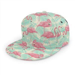 antkondnm tropical bird flamingo flat bill snapback hat - hip hop baseball cap