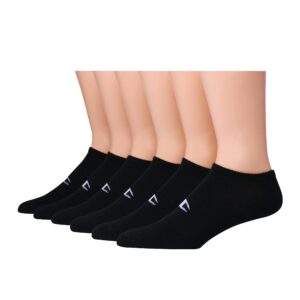 champion mens logo super socks, 6-pairs no show sock, white, 6 12 us