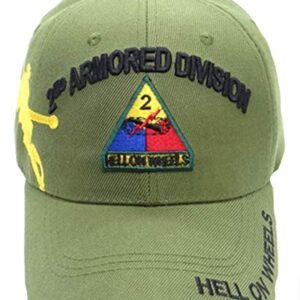 2nd Armored Division Military Cap Green