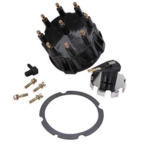 Distributor Cap and Ignition Rotor Kit for 5.0L, 5.7L, 7.4L, 8.2L, 350 V8 Engines with Thunderbolt IV and V HEI Ignitions - Replaces 805759Q3, 805759T3, 805759T1, 18-5395, 18-5273