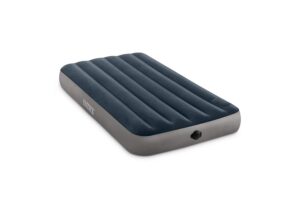 intex 64781e dura-beam standard single-high air mattress: fiber-tech – twin size – 2-step pump – 10in bed height – 300lb weight capacity