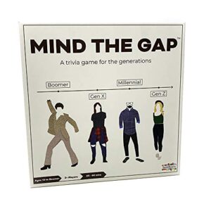 mind the gap just the questions, expansion pack with 1000 new questions for all generations + 50 new challenge cards