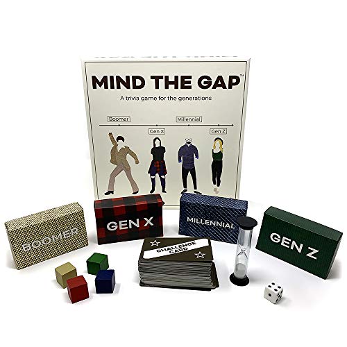 Mind the Gap Just the Questions, Expansion Pack With 1000 New questions For All Generations + 50 New Challenge Cards