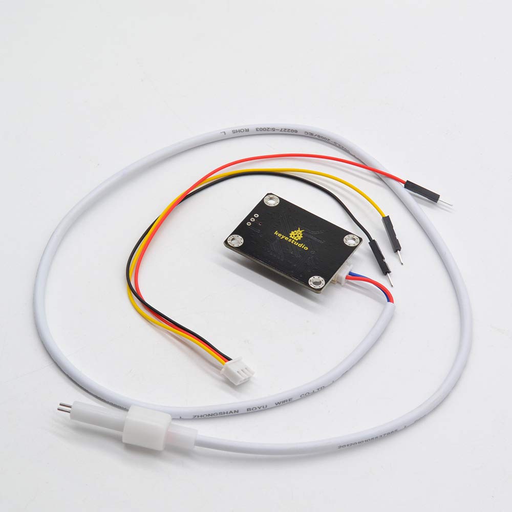 KEYESTUDIO TDS Meter Probe Water Quality Monitoring V1 Sensor Module with XH2.54-3Pin Jumper Wire Connector for Arduino