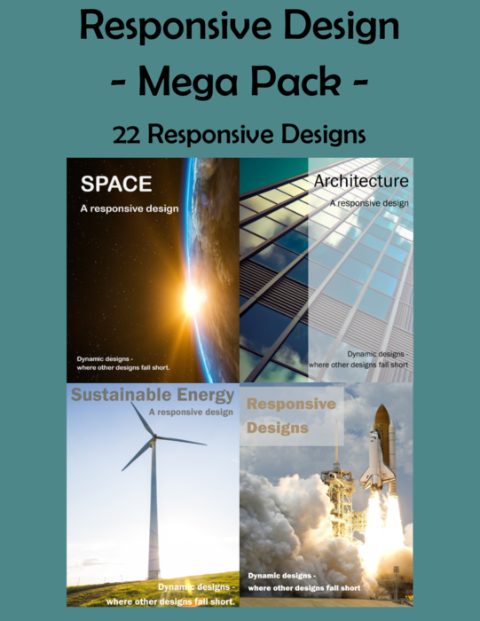 Design Prompt Mega Pack PDF - x22 Responsive Designs, Great for Distance Learning with International Baccalaureate and Middle Years Program