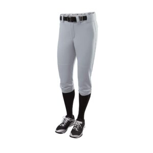 evoshield women's standard standout fastpitch high rise pant, grey, small