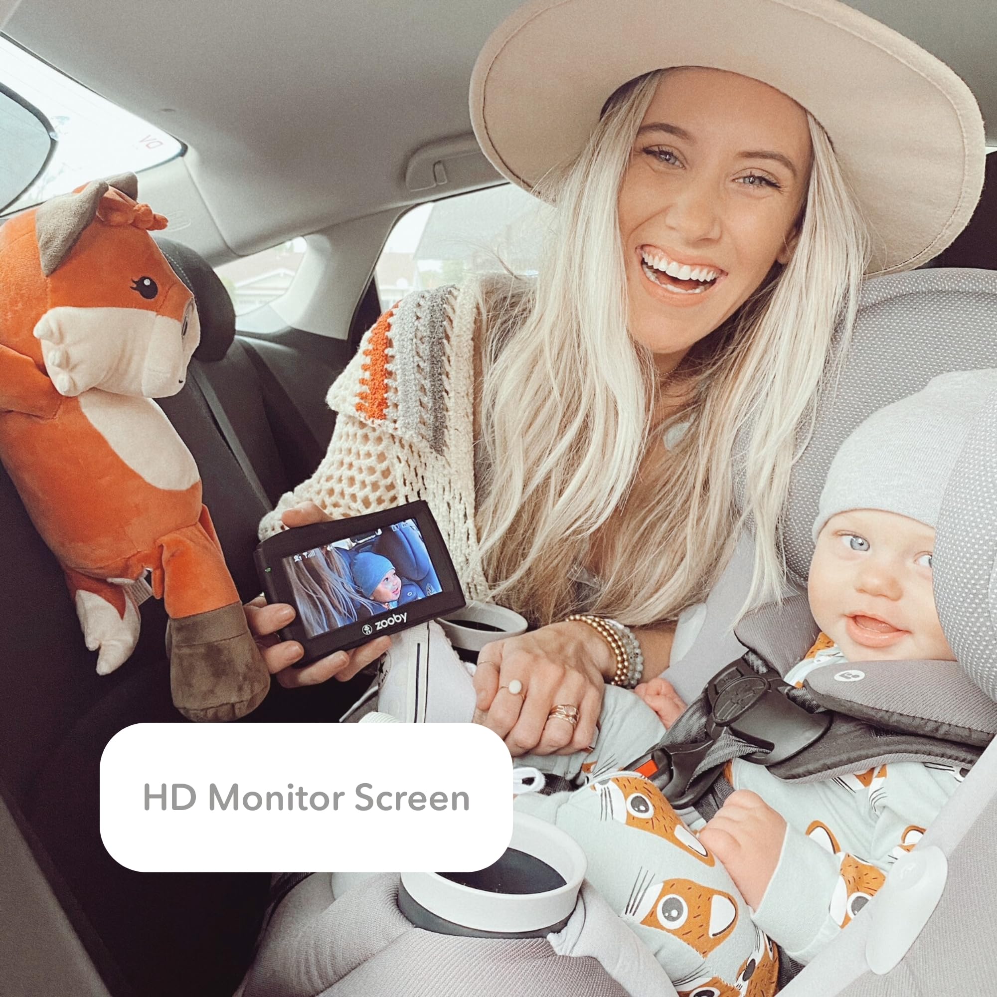 zooby Car Baby Video Monitor Reduces Distracted Driving (Jordan)