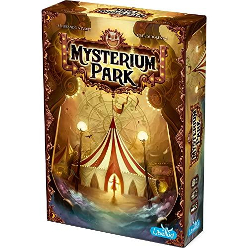 Mysterium Park Board Game - Enigmatic Cooperative Mystery Game with Ghostly Intrigue, Fun for Family Game Night, Ages 10+, 2-7 Players, 30 Minute Playtime, Made by Libellud