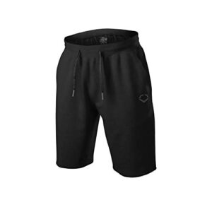 evoshield men's standard pro team clubhouse fleece short, black, 2xl