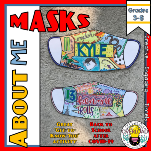 about me masks: back to school get to know you activity