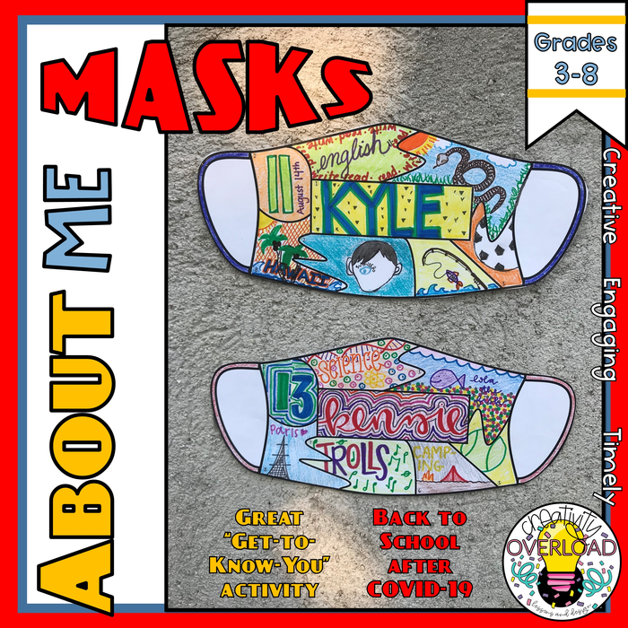 About Me Masks: Back to School Get to Know You Activity