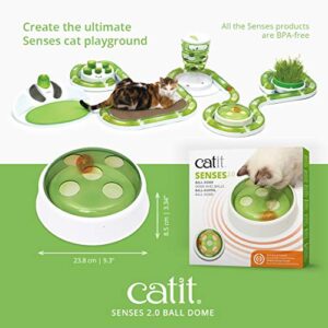 Catit Senses 2.0 Ball Dome Interactive Cat Toy - Motion-Activated Cat Toy with Two Modes of Play, Batteries Not Included