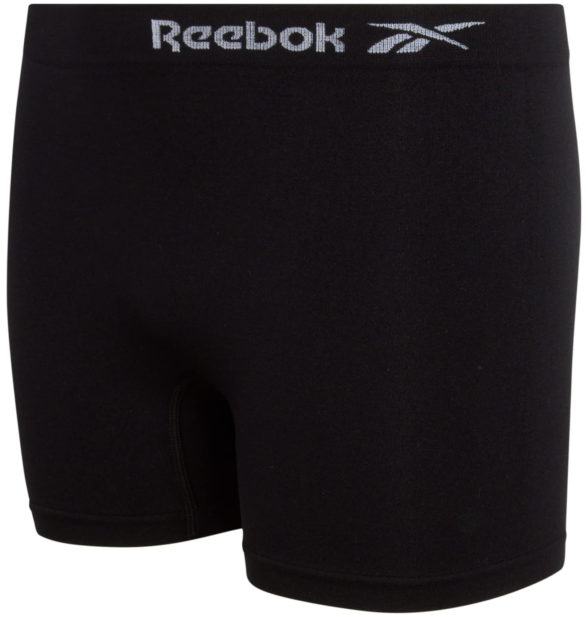 Reebok Girls' Underwear - Seamless Cartwheel Shorties (4 Pack), Size 12-14, BlackGreyCharcoalSpacedye