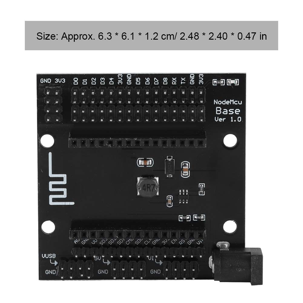 125 NodeMcu Base ESP8266 Testing DIY Board, NodeMcu ESP8266 WiFi Development Plate Base for V3 NodeMcu Lua WiFi Development Board