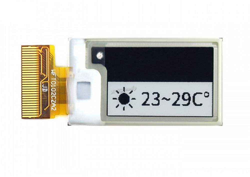 1.02 inch e-Paper E-Ink Raw Display Screen Panel 128×80 Resolution with Embedded Controller Black/White Dual-Color SPI Interface Without PCB for Raspberry Pi Jetson Nano STM32 @XYGStudy