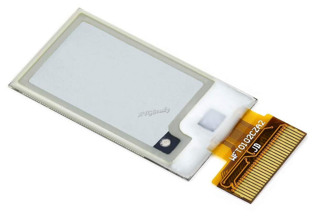 1.02 inch e-Paper E-Ink Raw Display Screen Panel 128×80 Resolution with Embedded Controller Black/White Dual-Color SPI Interface Without PCB for Raspberry Pi Jetson Nano STM32 @XYGStudy