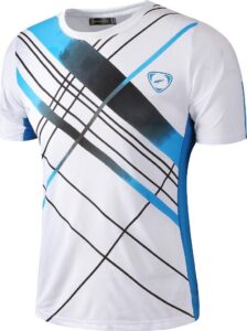 sportides men's short sleeve sport tee shirts t-shirts tshirt tops runningshirt golf tennis bowling running lsl133 white m