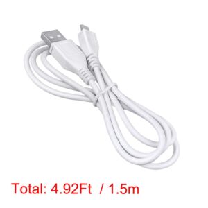 ABLEGRID 5ft White Micro USB Data Cable Cord for Kobo Touch Edition Digital eReader Reader 2011 EREADER WHSMITH,Edition eReader