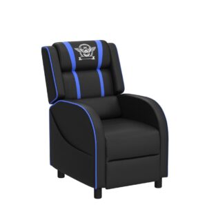 Giantex Gaming Recliner Chair, Racing Style Single Recliner Sofa w/Massage, Adjustable PU Leather Video Game Chair Home Theater Seat for Living Room Game & Recreation Room (Blue)