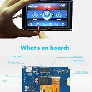 Ferwooh Nextion 3.5'' Display NX4832T035 Resistive Touch Screen HMI TFT Smart Module LCD