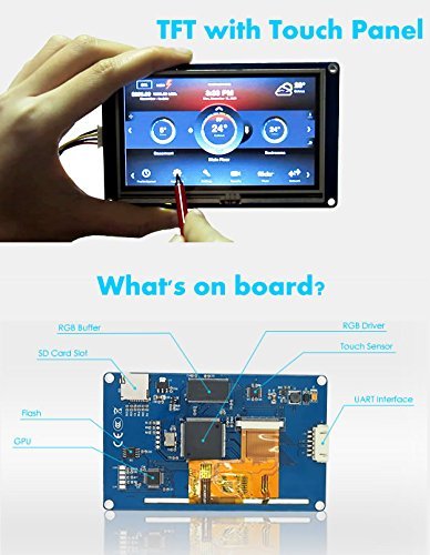 Ferwooh Nextion 3.5'' Display NX4832T035 Resistive Touch Screen HMI TFT Smart Module LCD