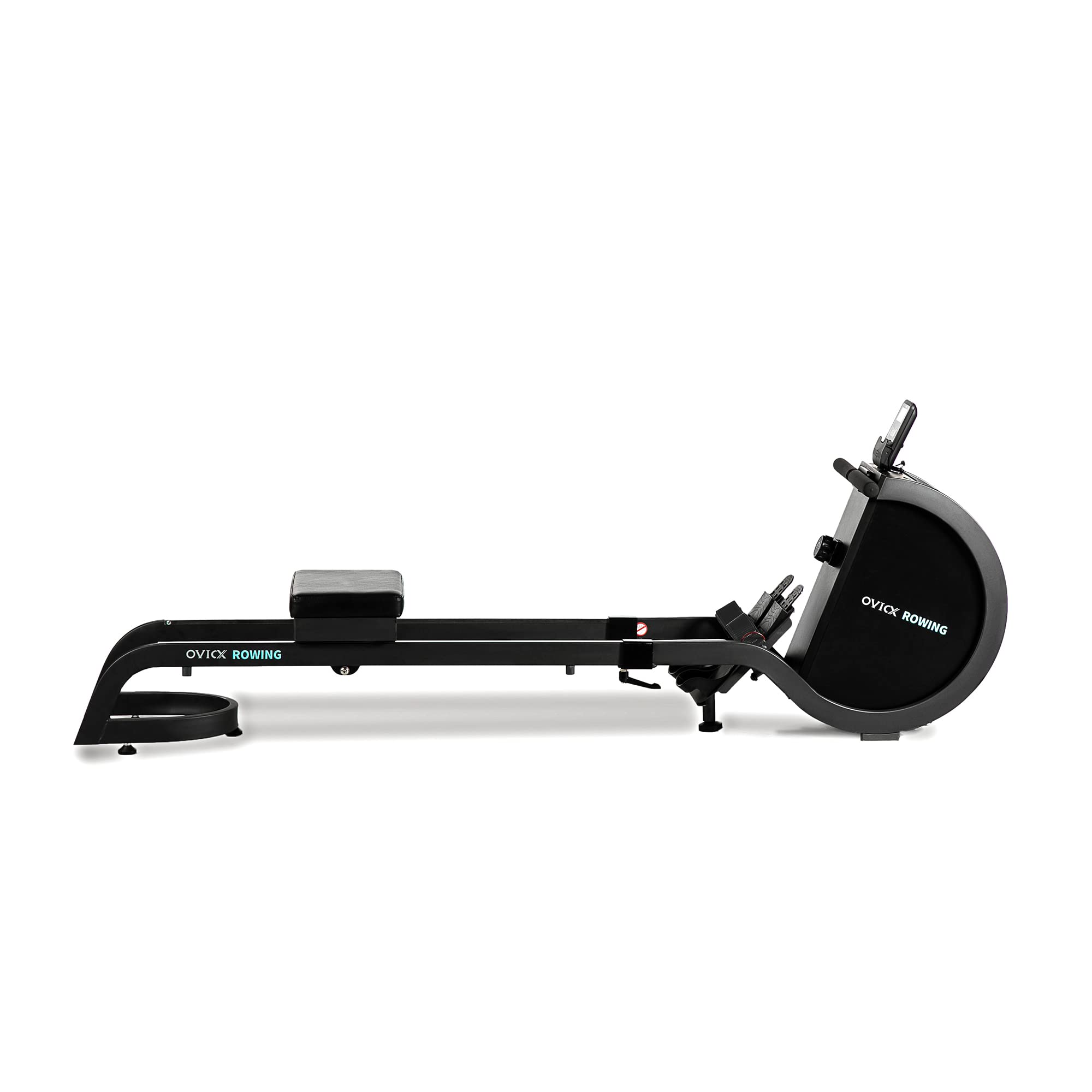 OVICX R100 Foldable Home Rower with Adjustable Foot Plate, Extra Long Track, and 16 Point Intensity Levels for Full-Body Workouts