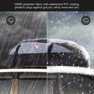 Sailnovo Car Rooftop Cargo Carrier Roof Bag Waterproof 20 Cubic Feet for Top of Vehicle with/Without Rack Car Top Carrier with 10*Reinforced Straps & Storage Bag 1000D