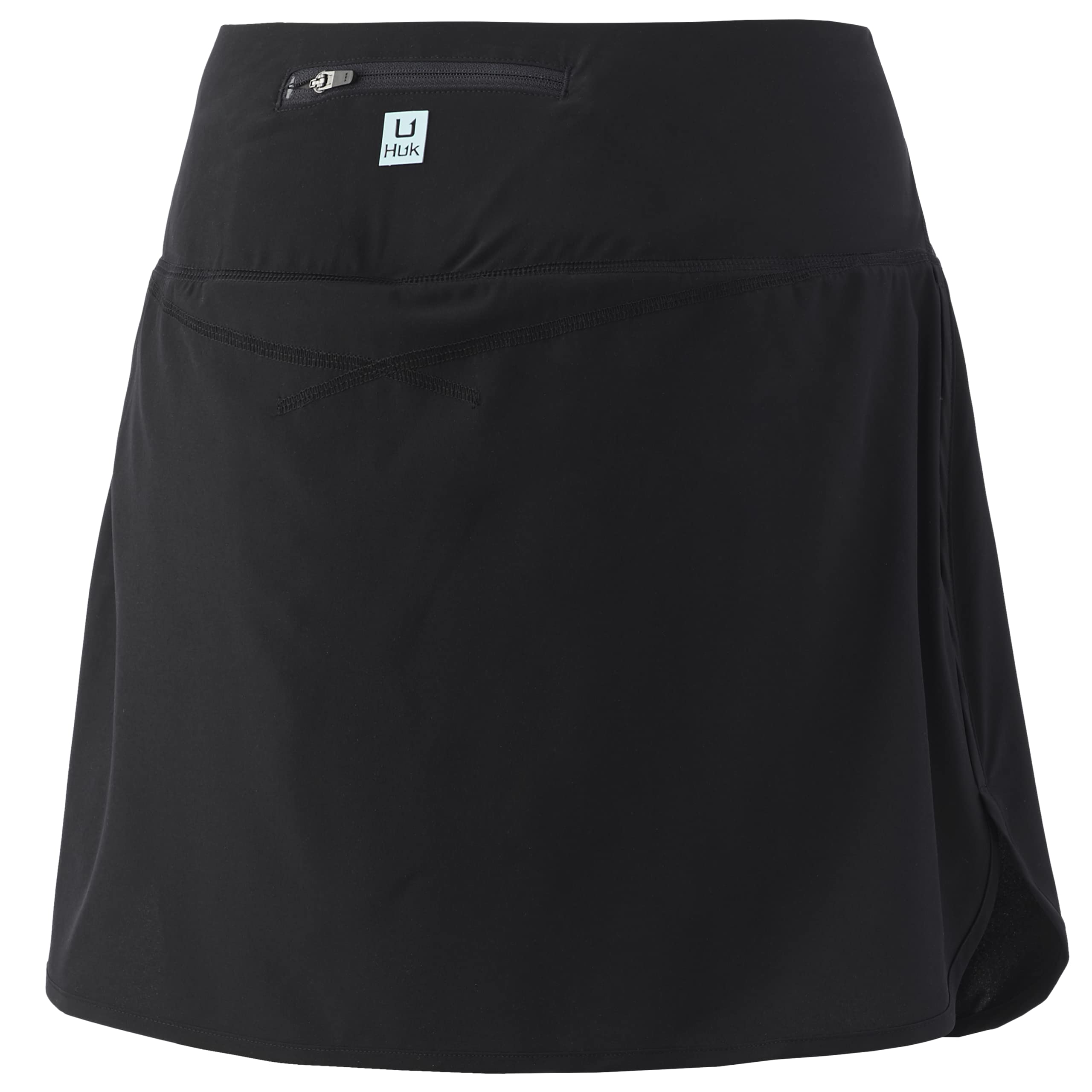 HUK Women's Icon X Performance Skort +30 UPF Sun Protection, Black, X-Large