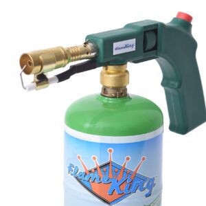 Flame King Propane & Mapp Gas Blow Torch 27,000 BTU w/Self-Igniter for Searing, Soldering and as Fire Starter