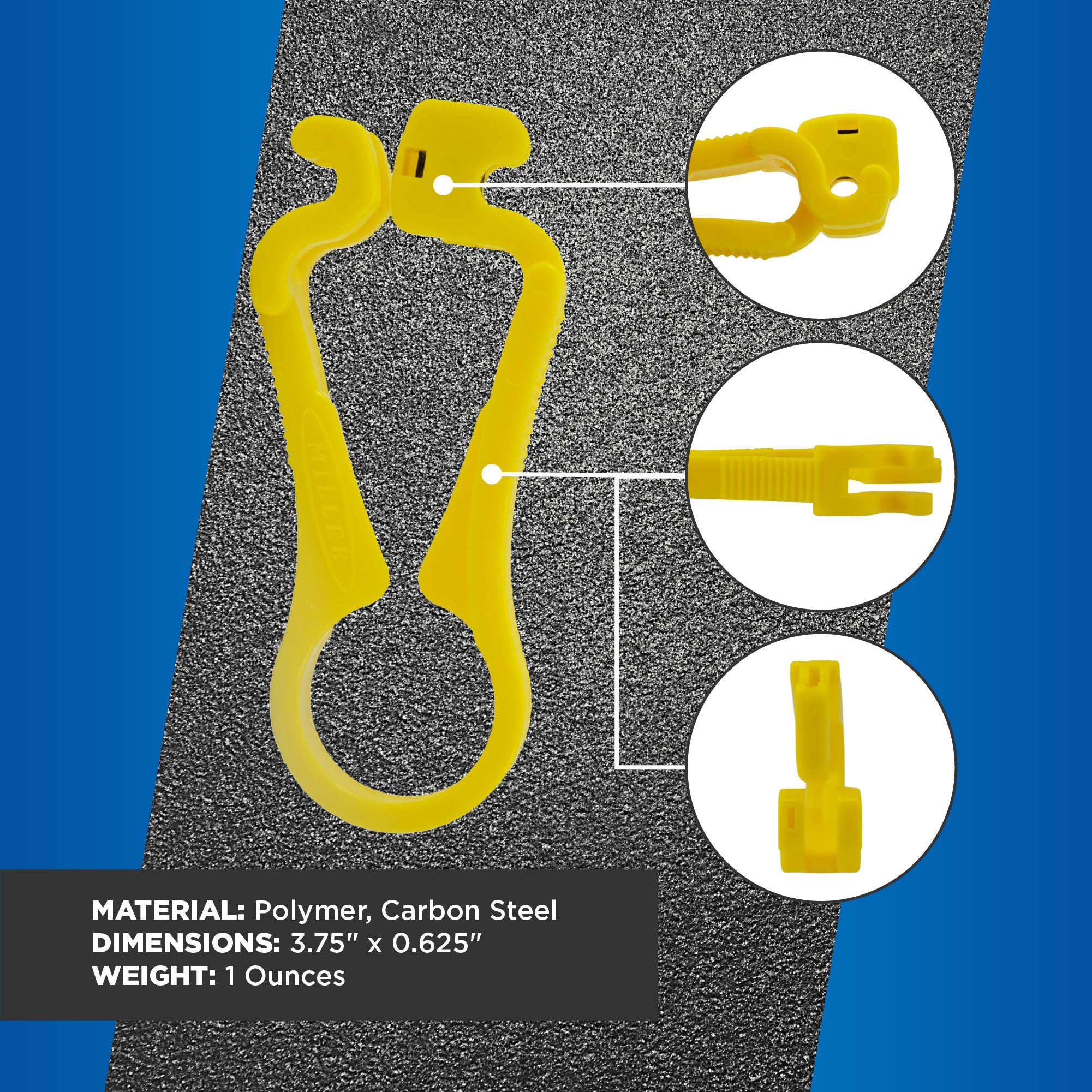 Miller FTS Yellow Fiber Tube Scorer, Easily Portable Tool for Working Technicians, Electricians, and Installers, For Tubes 1.6–6.0 Millimeters in Diameter