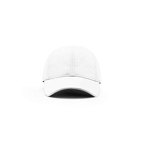 TOP KNOT Performance Baseball Caps | High Ponytail Hats for Women | White, M/L