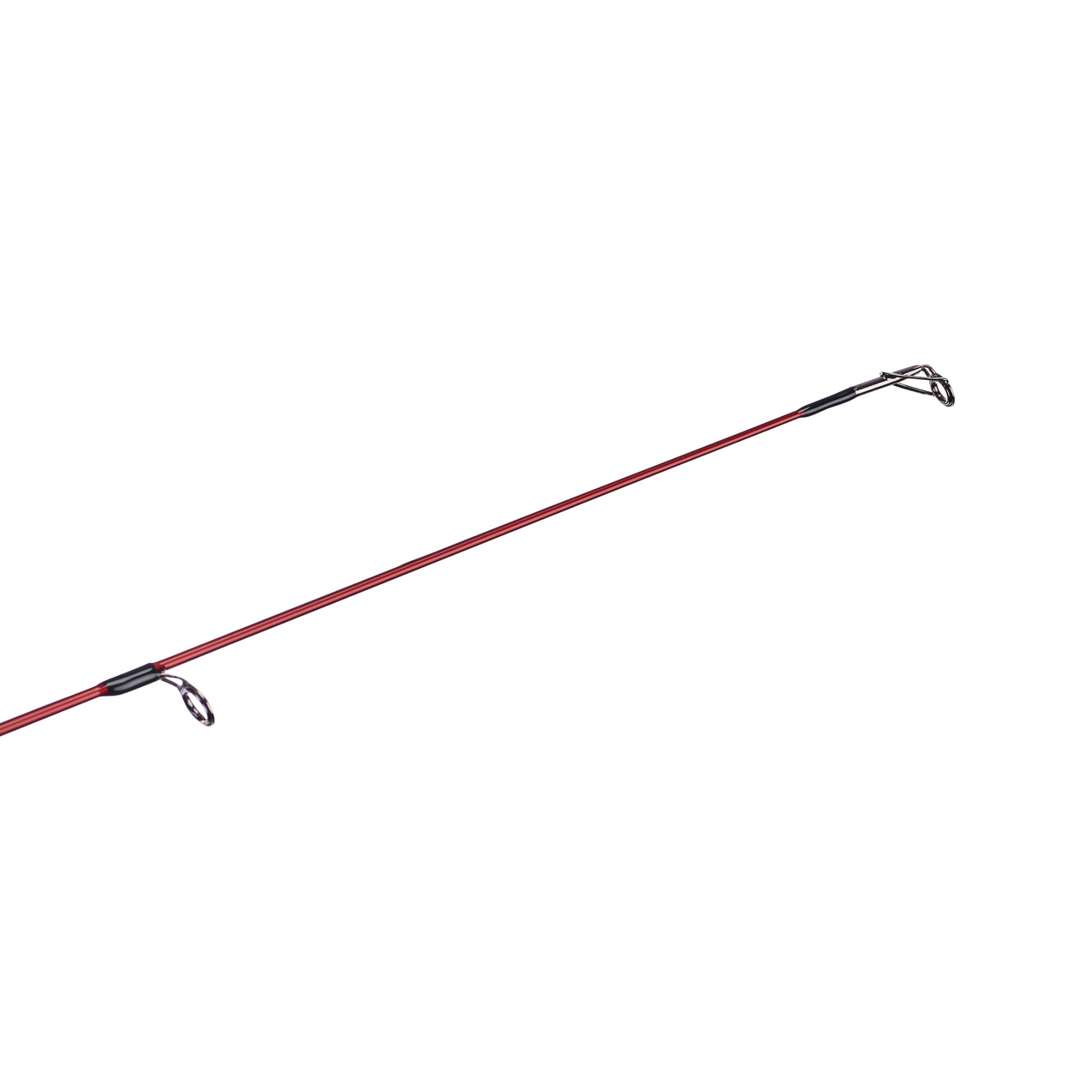 Berkley 7’ Cherrywood HD Spinning Rod, One Piece Spinning Rod, 6-14lb Line Rating, Medium Rod Power, Fast Action, 1/8-3/4 oz. Lure Rating, red