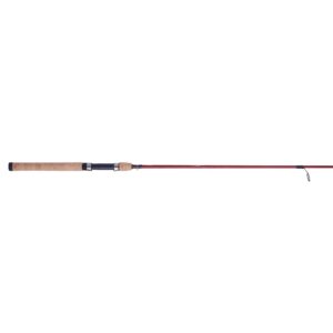 Berkley 7’ Cherrywood HD Spinning Rod, One Piece Spinning Rod, 6-14lb Line Rating, Medium Rod Power, Fast Action, 1/8-3/4 oz. Lure Rating, red