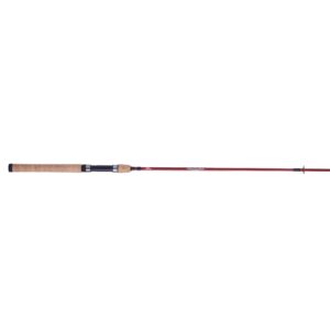 Berkley 7’ Cherrywood HD Spinning Rod, One Piece Spinning Rod, 6-14lb Line Rating, Medium Rod Power, Fast Action, 1/8-3/4 oz. Lure Rating, red