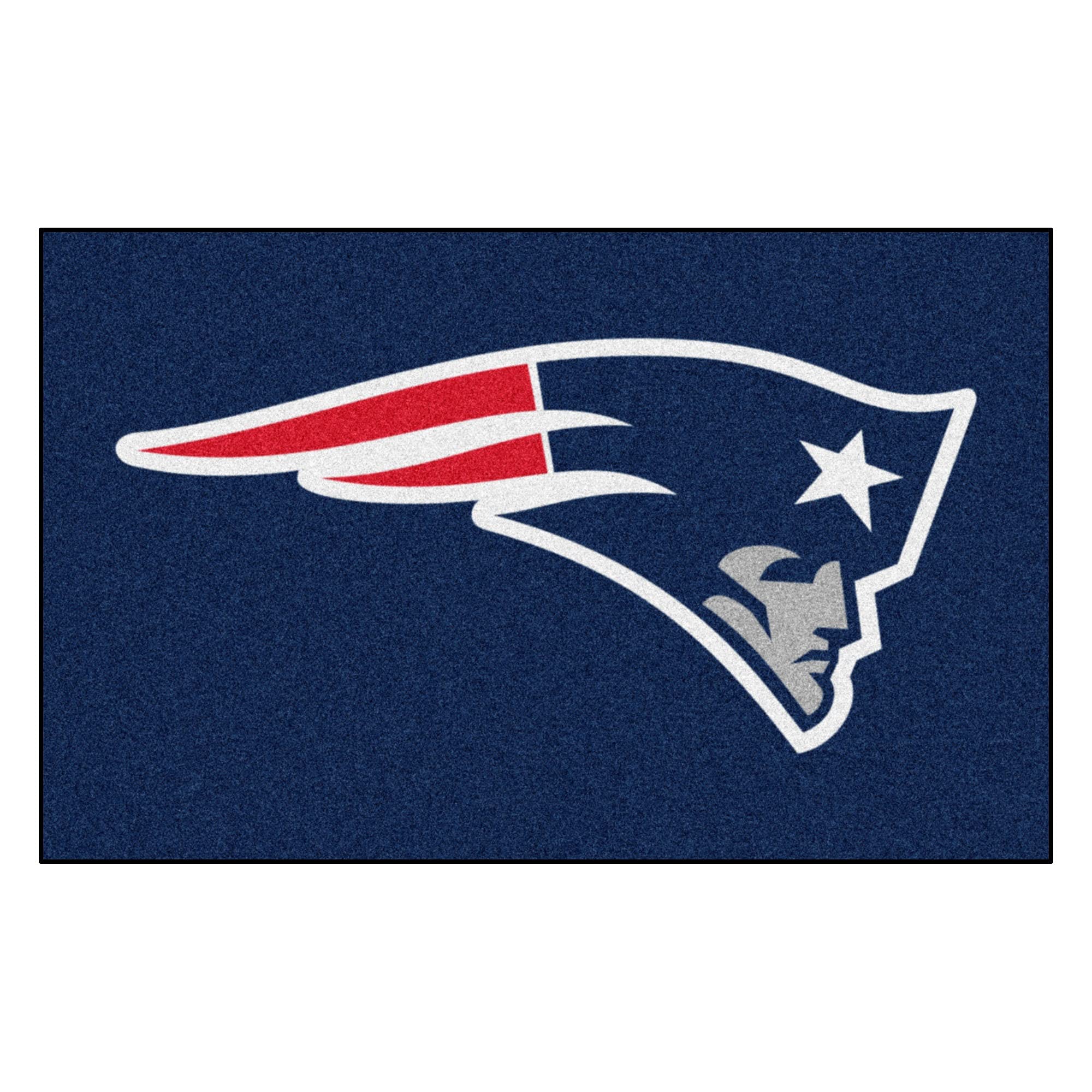 FANMATS 28782 New England Patriots Ulti-Mat Rug - 5ft. x 8ft. | Sports Fan Area Rug, Home Decor Rug and Tailgating Mat - Patriots Primary Logo