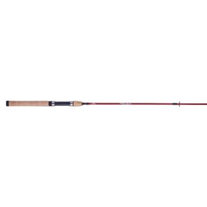 Berkley 6’ Cherrywood HD Spinning Rod, One Piece Spinning Rod, 6-14lb Line Rating, Medium Rod Power, Fast Action, 1/8-3/4 oz. Lure Rating, Red