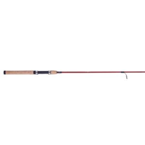 Berkley 6’ Cherrywood HD Spinning Rod, One Piece Spinning Rod, 6-14lb Line Rating, Medium Rod Power, Fast Action, 1/8-3/4 oz. Lure Rating, Red