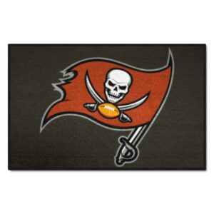 fanmats 28819 tampa bay buccaneers starter mat accent rug - 19in. x 30in. | sports fan home decor rug and tailgating mat - buccaneers primary logo