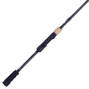 abu garcia winch casting fishing rod, black, 7'2" - medium light - 1pc