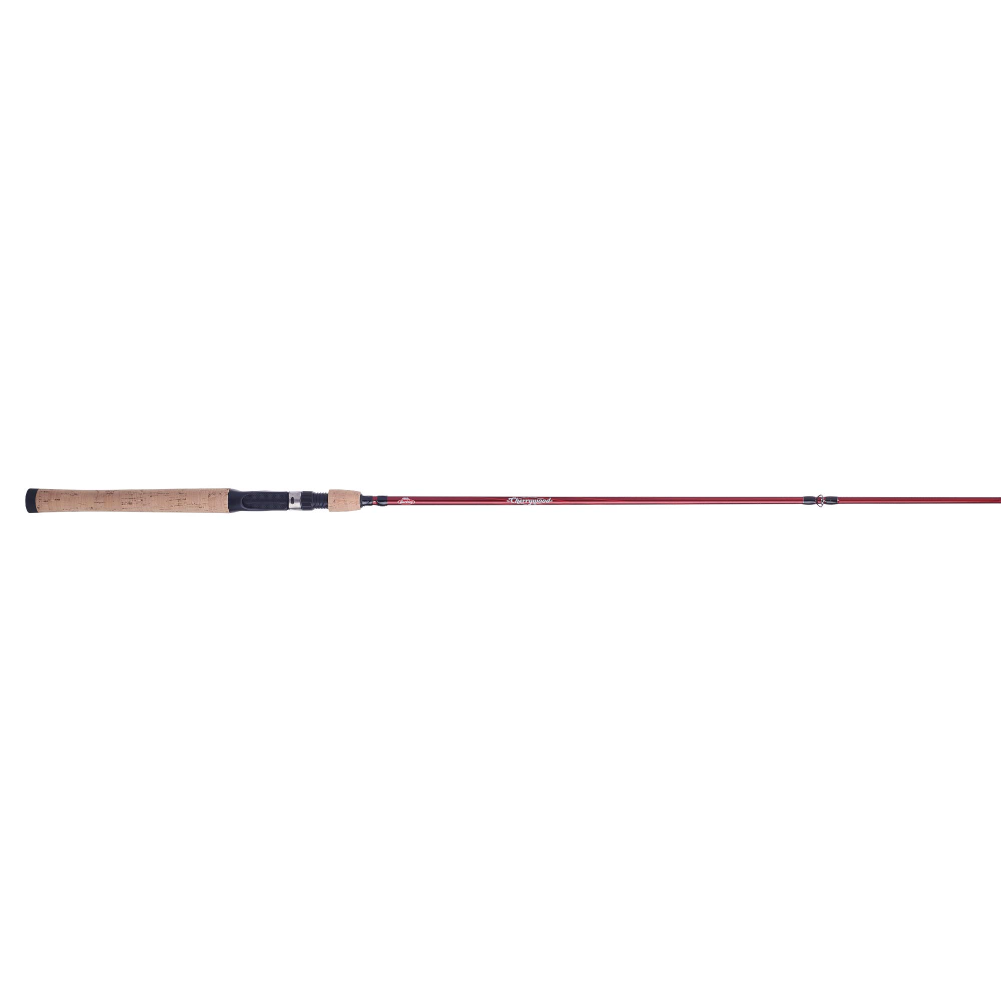 Berkley 6’6” Cherrywood HD Casting Rod, One Piece Spinning Rod, 8-17lb Line Rating, Medium Rod Power, Fast Action, 1/4-3/4 oz. Lure Rating, Red