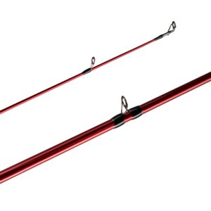 Berkley 6’6” Cherrywood HD Casting Rod, One Piece Spinning Rod, 8-17lb Line Rating, Medium Rod Power, Fast Action, 1/4-3/4 oz. Lure Rating, Red