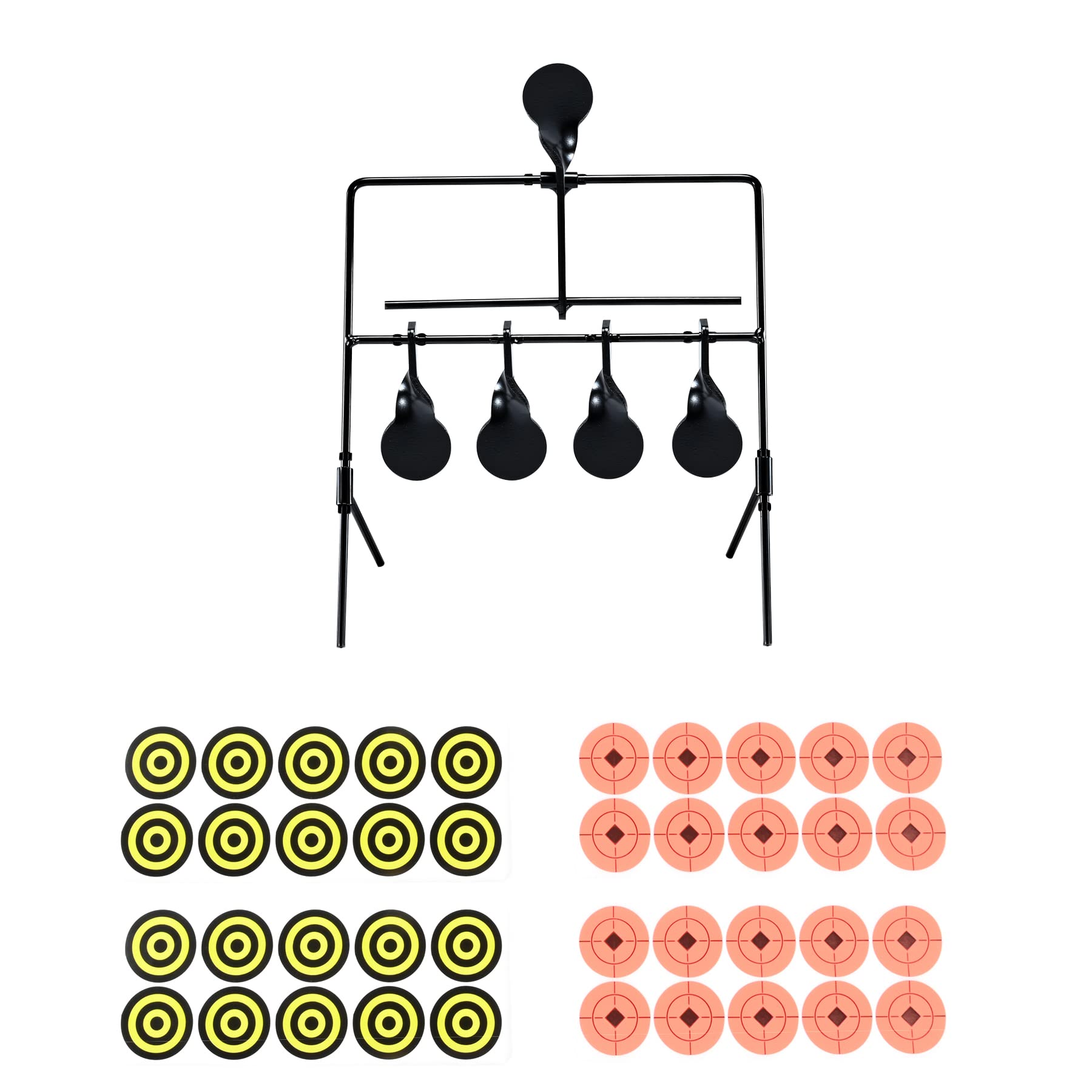 KNINE OUTDOORS Resetting Shooting Target Airgun Rimfire Pellet BB Gun Target, Rated for .22 .177 Caliber (Rimfire)